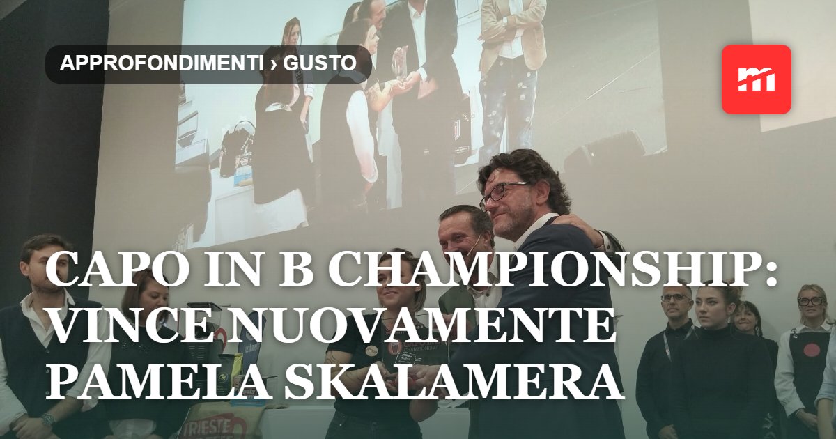 Capo in B Championship: vince nuovamente Pamela Skalamera